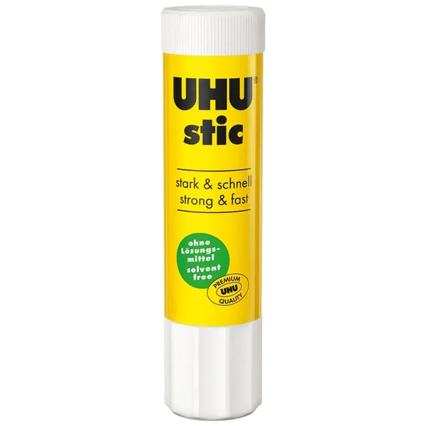 UHU Colle Stick 21g - Lot de 12 Bâtons de Colle Scolaire