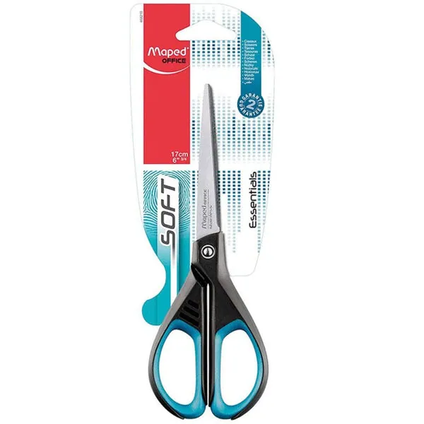 Maped – Ciseaux Essential Soft 17 cm ambidextre