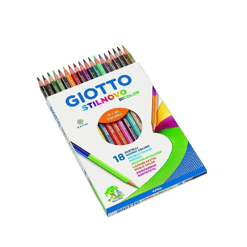قلم رصاص ملون 18*18 ستيلنوفو ثنائي اللون جيوتو