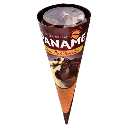 Glace cône Vanille-chocolat PANAME 140 ml
