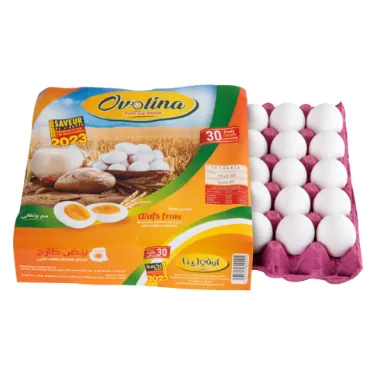 Œufs frais Jaune orange OVOLINA 30 Pièces