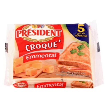 Fromage slice Croque'emmental PRESIDENT 5 Tranches