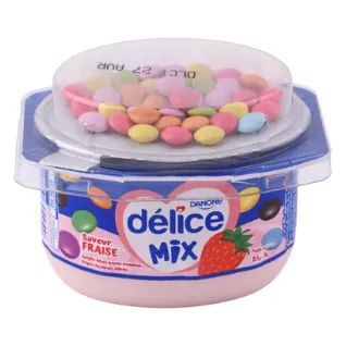 Yaourt Mix fraise DELICE 93 g