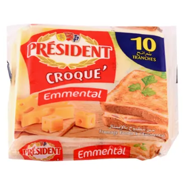 Fromage slice Croque emmental PRESIDENT 150 g