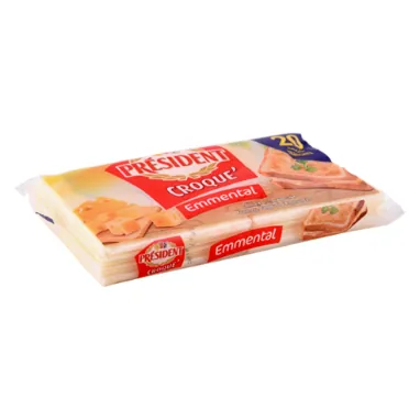 Fromage slice Croque'emmental PRESIDENT 20 Tranches