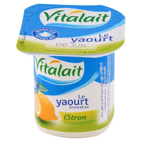 Yaourt aromatisé Citron VITALAIT 100 g