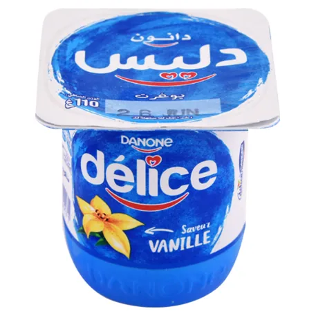 Yaourt aromatisé Vanille DELICE DANONE 110 g