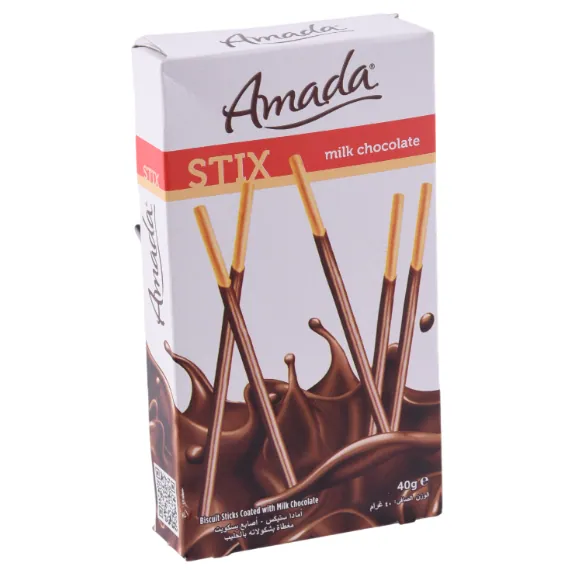 Bâtonnets enrobés Chocolat au lait AMADA 40 g