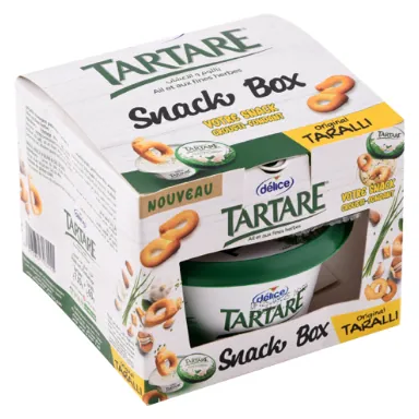 Snack box Fromage tartare + snacks DELICE