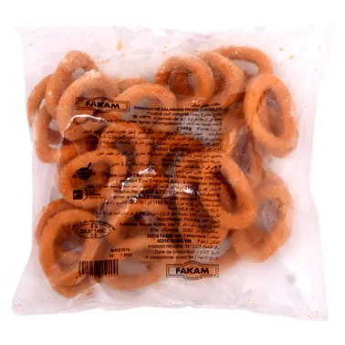 Anneaux de calamar panés surgelés FAKAM 500 g