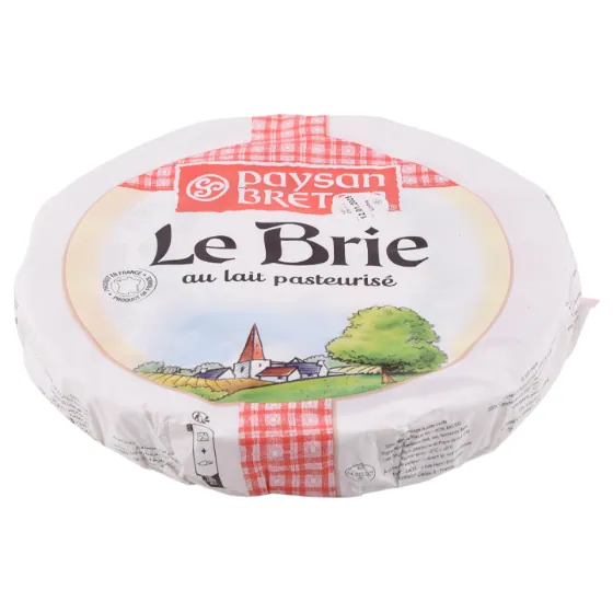 Brie tarte Au lait pasteurisé - 60% matière grasse PAYSAN BRETON Le kg - Conditionné(e) par 100 g