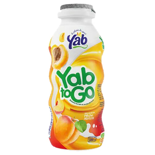 Boisson lactée Pêche/Abricot Y'AB 200 ml