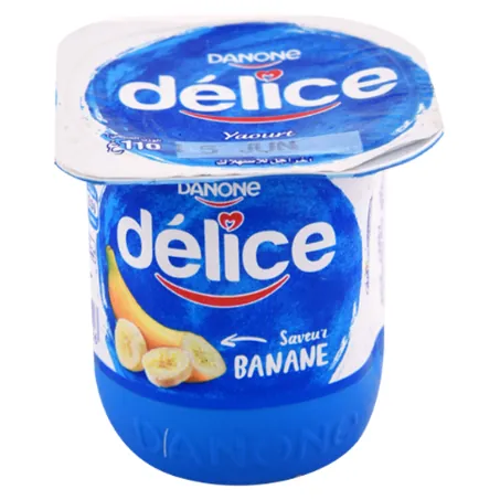 Yaourt aromatisé Banane DELICE DANONE 110 g