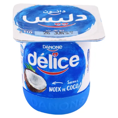 Yaourt aromatisé Noix de coco DELICE DANONE 110 g
