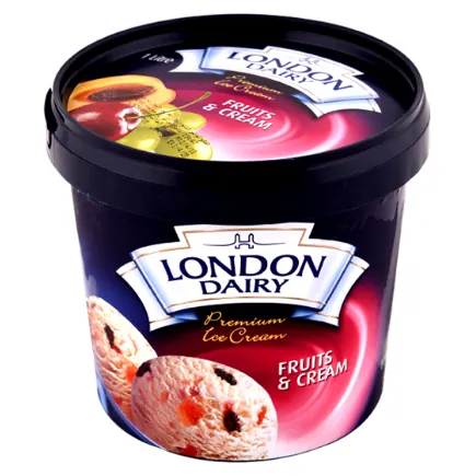 Glace Fruits et crèm LONDON DAIRY 1 L