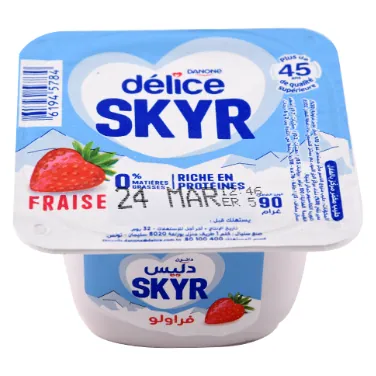 Yaourt Skyr Fraise DELICE DANONE 90 g