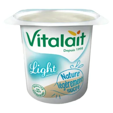 Yaourt nature Light VITALAIT 100 g