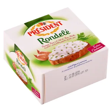 Fromage Ail et fines herbes RONDELE PRESIDENT 90 g