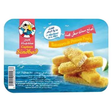 Bâtonnets de poisson panés CAPTAIN SINDBAD 250 g