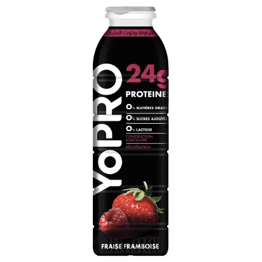 Yaourt à boire protéiné Yopro Fraise DELICE DANONE 300 g