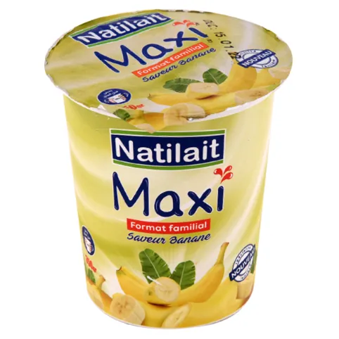 Spécialité laitière Banane NATILAIT Maxi-330 g