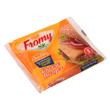 Fromage slice burger Au cheddar FROMY 120 g-8 Tranches