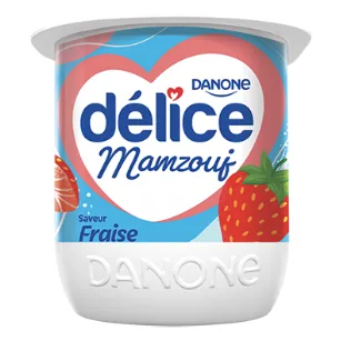 Spécialité laitière brassée fraise DELICE 100 g