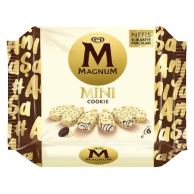 Glace Cookies-Amande MAGNUM 345 ml-6 Pièces Mini