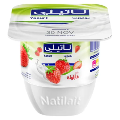 Yaourt aromatisé Fraise NATILAIT 110 g