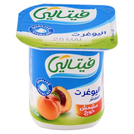 Yaourt aromatisé Pêche -Abricot VITALAIT 100 g