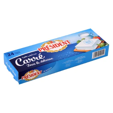Fromage frais carré PRESIDENT 24 portions
