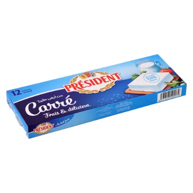Fromage frais carré PRESIDENT 12 portions