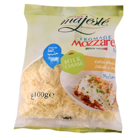 Fromage à la mozzarella Rapé MAJESTE 100 g