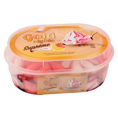 Glace gold mythic Citron fraise SELJA 900 ml