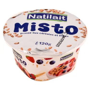 Yaourt brassé Aux céréales et aux fruits des bois - Misto NATILAIT 120 g
