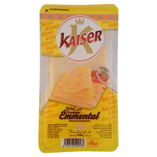 Fromage emmental KAISER 10 Tranches