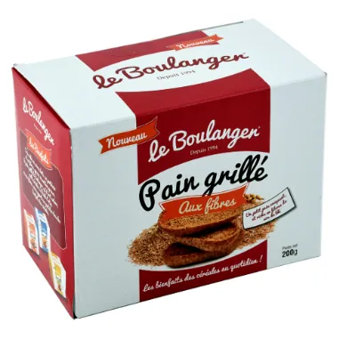 Pain grillé fibres LE BOULANGER 200 g