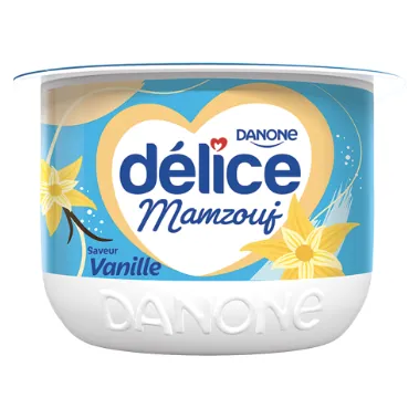 Yaourt brassé vanille DELICE DANONE 70 g