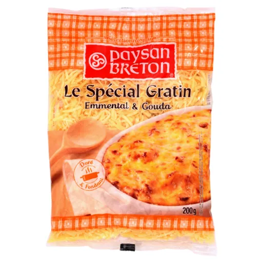 Fromage râpé Spécial gratin PAYSAN BRETON 200 g