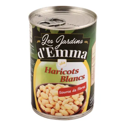 Haricots blancs JARDINS D'EMMA 400 g