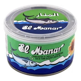 Thon entier Huile de tournesol EL MANAR 400 g