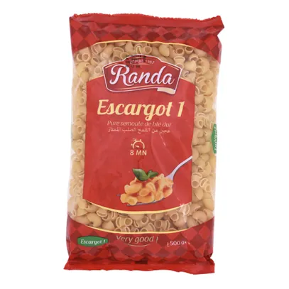Pâte escargot n°1 RANDA le sachet de 500 g
