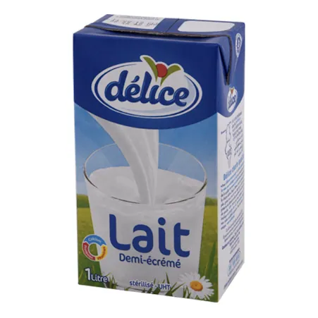 Lait demi-écrémé UHT DÉLICE 1 L