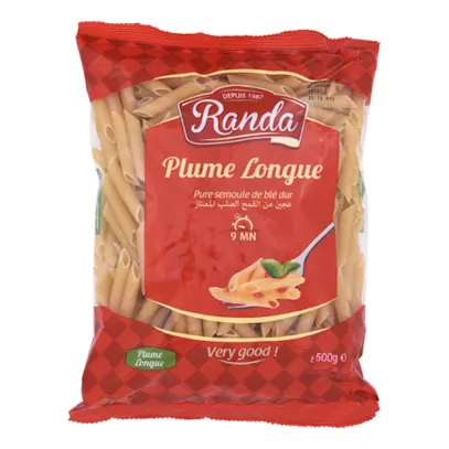 Pâte plume longue RANDA le sachet de 500 g