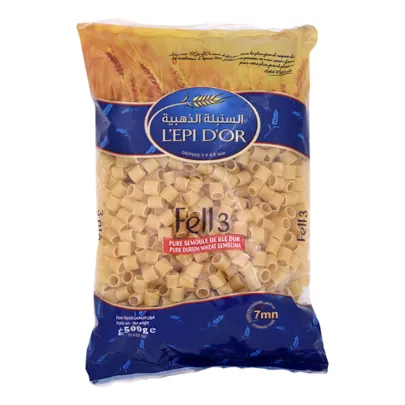 Pâte coupée fell n°3 L'EPI D'OR le sachet de 500 g