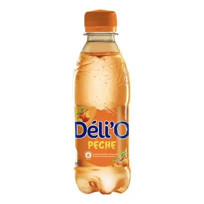 Eau gazéifiée peche DELICE 250 ml