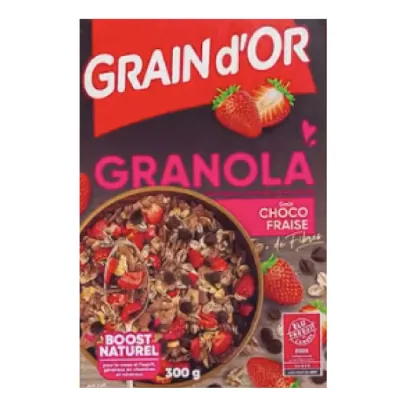 Granola cacao-fraise GRAIN D'OR 300 g
