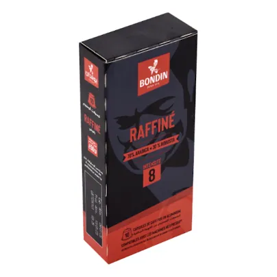 Café 70% arabica-30% robuste Rafiné BONDIN 10 x 5 g