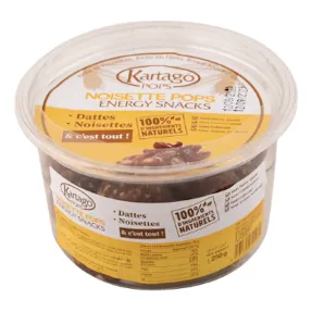 Noisettes pops dattes-noisettes KARTAGO 250 g