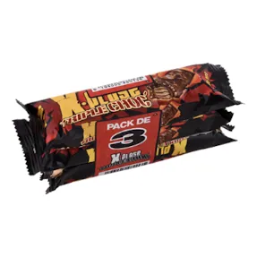 Barre biscuitée Triple chocolat XPLOSE 3 x 35 g